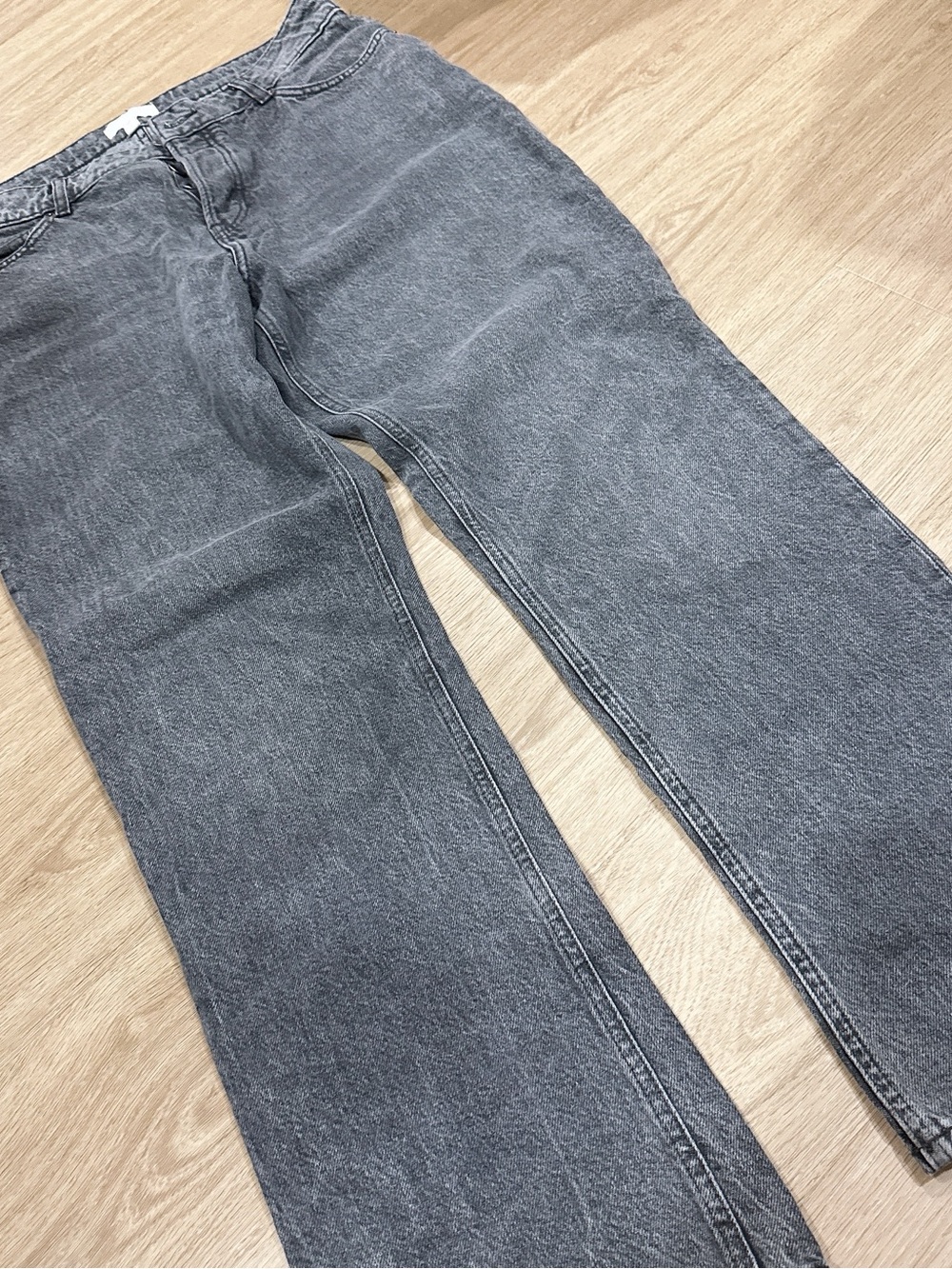 H&M Black and Gray Washed Denim Jeans